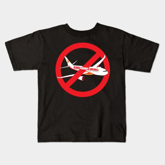 Flight shame - Flygskam Kids T-Shirt by Manikool